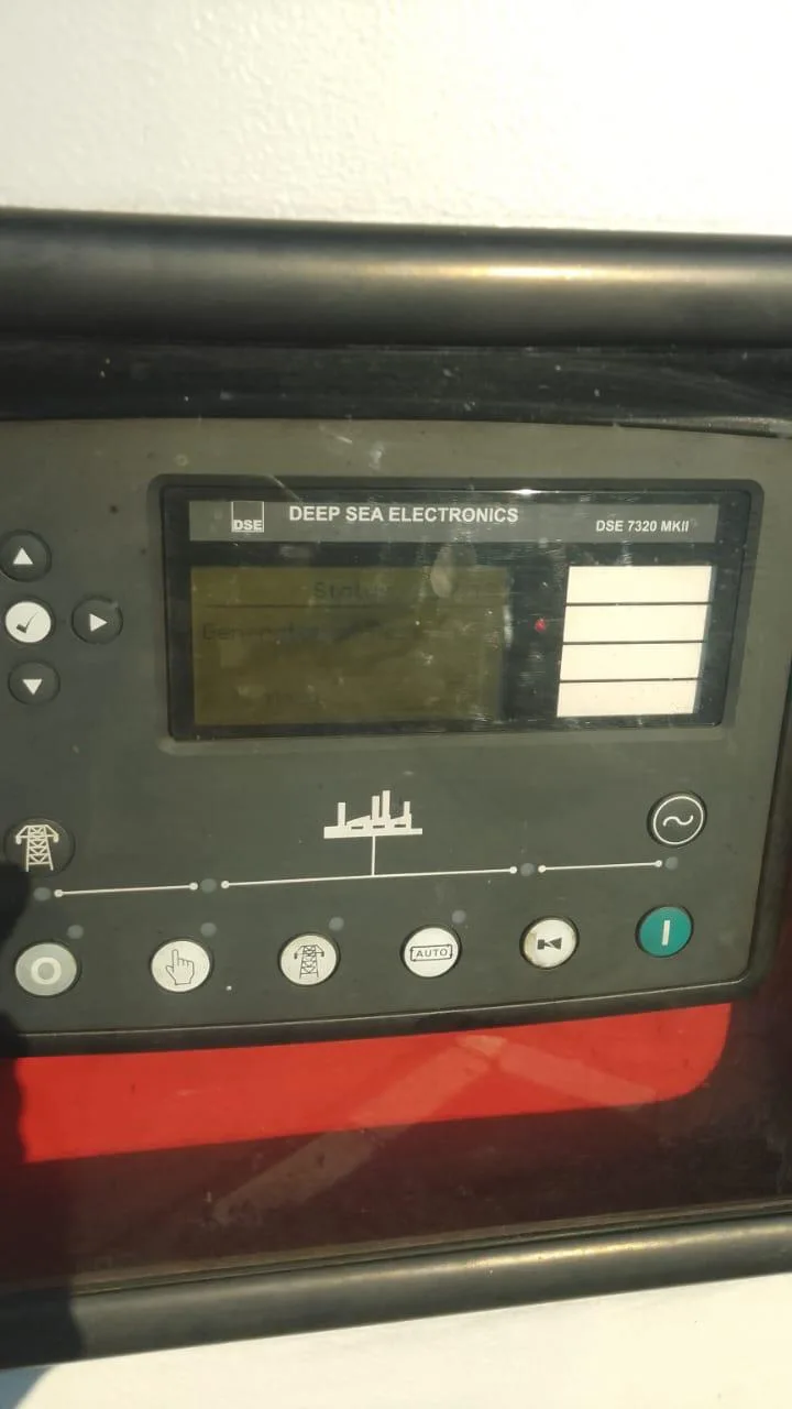 Deep Sea Electronics DSE 7320 MKII auto mains failure controller set into a generator panel